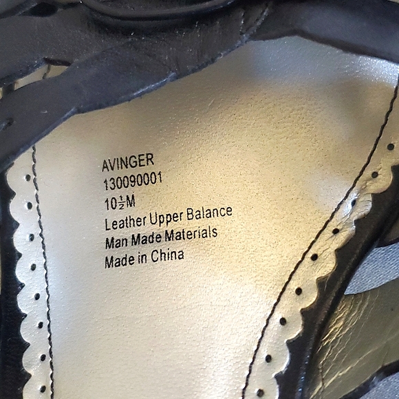 Naturalizer Black Leather Upper Heel Shoes Women's Size 10.5 - Picture 8 of 13